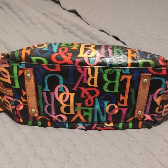Dooney & Bourke Multicolor Logo Shoulder Bag - Picture 3 of 13